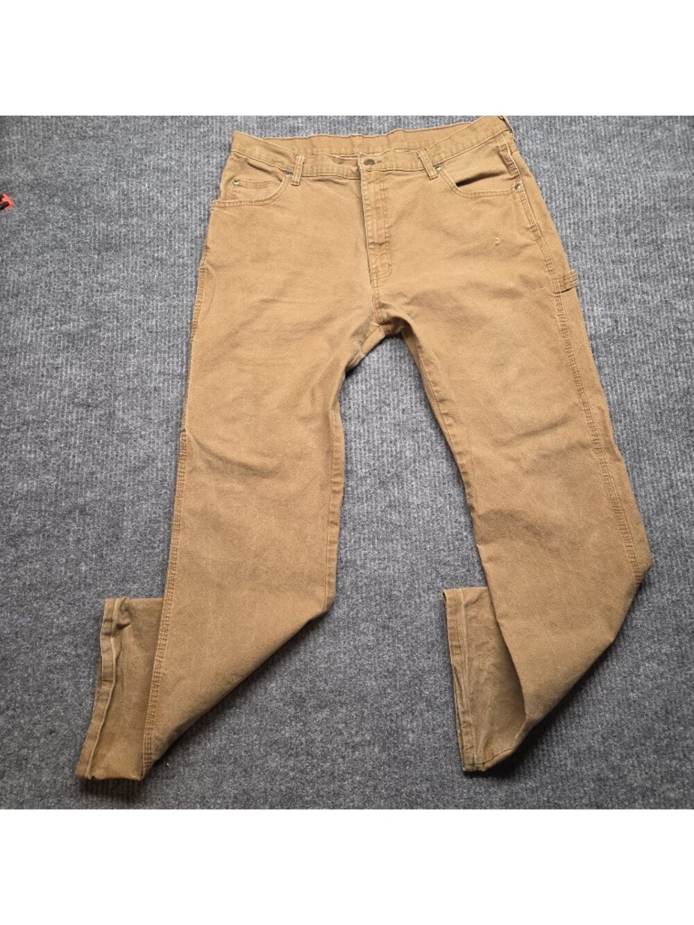 Dickies Duck Canvas Carpenter Pants Men's 36x32 Brown Utility Workwear 1939RBD